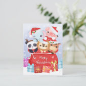 Briefkaart voor kerstmis (Staand voorkant)