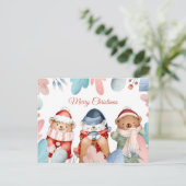 Briefkaart voor kerstmis (Staand voorkant)