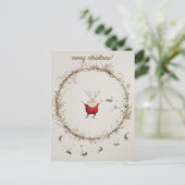 Briefkaart voor kerstmis (Staand voorkant)