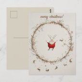 Briefkaart voor kerstmis (Voorkant / Achterkant)