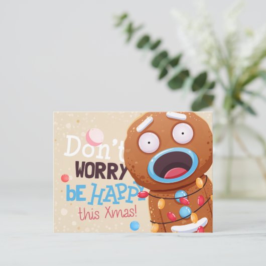 Briefkaart voor kerstmis (Staand voorkant)