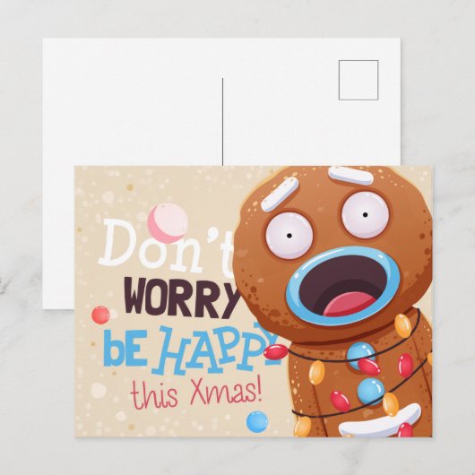 Briefkaart voor kerstmis (Voorkant / Achterkant)