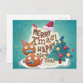 Briefkaart voor kerstmis (Voorkant / Achterkant)