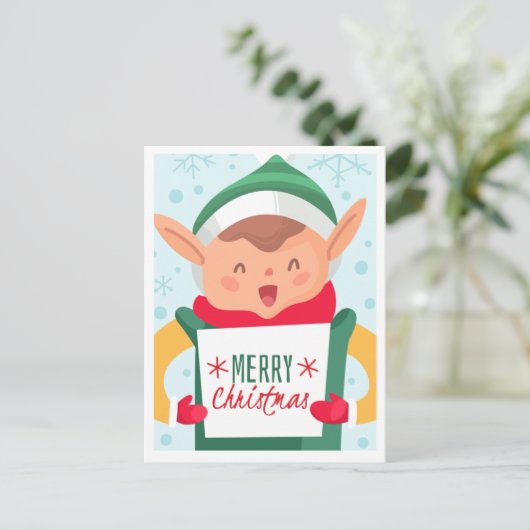 Briefkaart voor kerstmis (Staand voorkant)