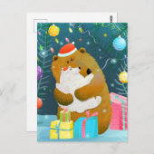 Briefkaart voor kerstmis (Voorkant / Achterkant)