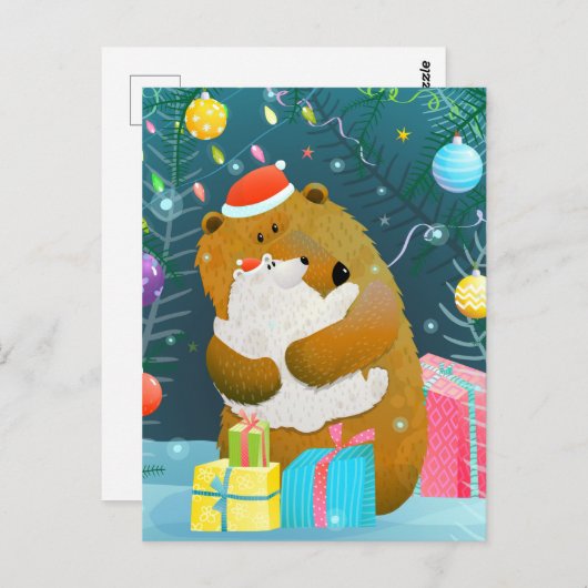 Briefkaart voor kerstmis (Voorkant / Achterkant)