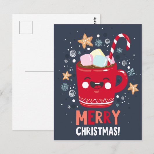 Briefkaart voor kerstmis (Voorkant / Achterkant)