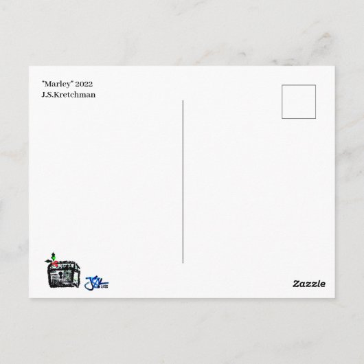 Briefkaart voor kerstmis (Achterkant)