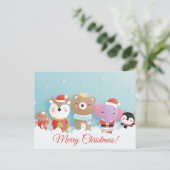 Briefkaart voor kerstmis (Staand voorkant)