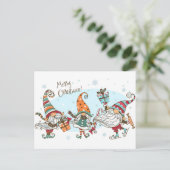 Briefkaart voor kerstmis (Staand voorkant)