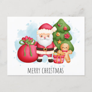 Briefkaart voor kerstmis