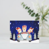 Briefkaart voor kerstmis (Staand voorkant)