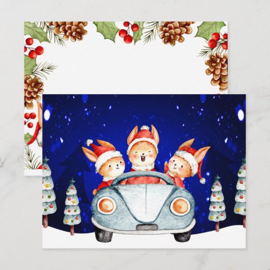 Briefkaart voor kerstmis (Voorkant / Achterkant)