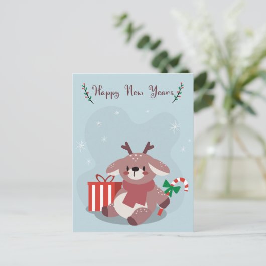 Briefkaart voor kerstmis (Staand voorkant)