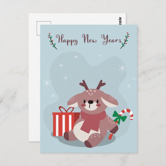 Briefkaart voor kerstmis (Voorkant / Achterkant)