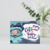 Briefkaart voor kerstmis (Staand voorkant)