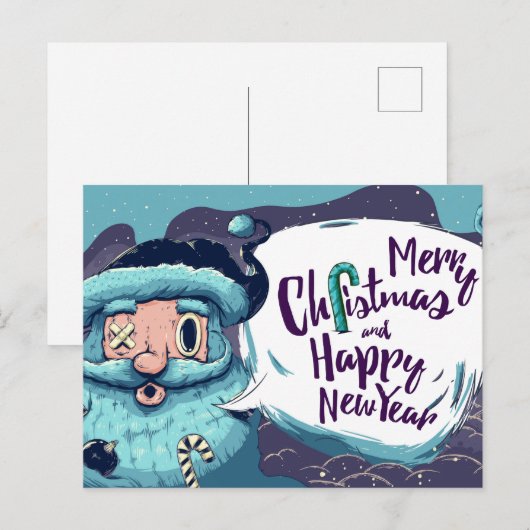 Briefkaart voor kerstmis (Voorkant / Achterkant)