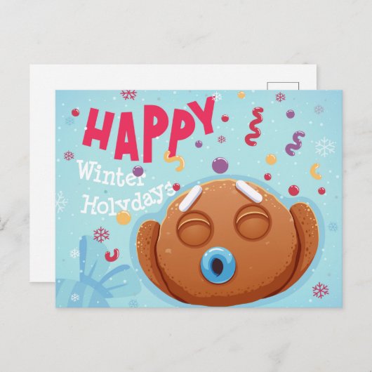 Briefkaart voor kerstmis (Voorkant / Achterkant)