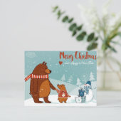 Briefkaart voor kerstmis (Staand voorkant)
