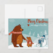 Briefkaart voor kerstmis (Voorkant / Achterkant)