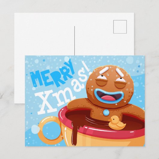 Briefkaart voor kerstmis (Voorkant / Achterkant)