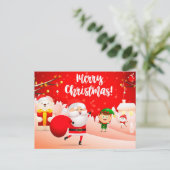 Briefkaart voor kerstmis (Staand voorkant)