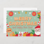 Briefkaart voor kerstmis (Voorkant / Achterkant)