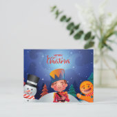 Briefkaart voor kerstmis (Staand voorkant)