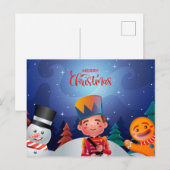 Briefkaart voor kerstmis (Voorkant / Achterkant)