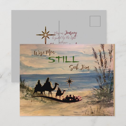 Briefkaart voor kerstmis (Voorkant / Achterkant)