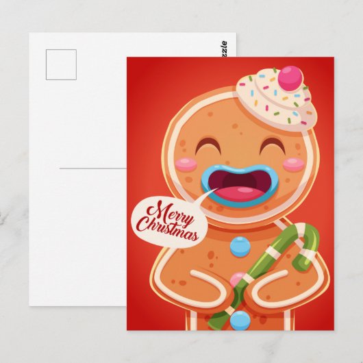 Briefkaart voor kerstmis (Voorkant / Achterkant)