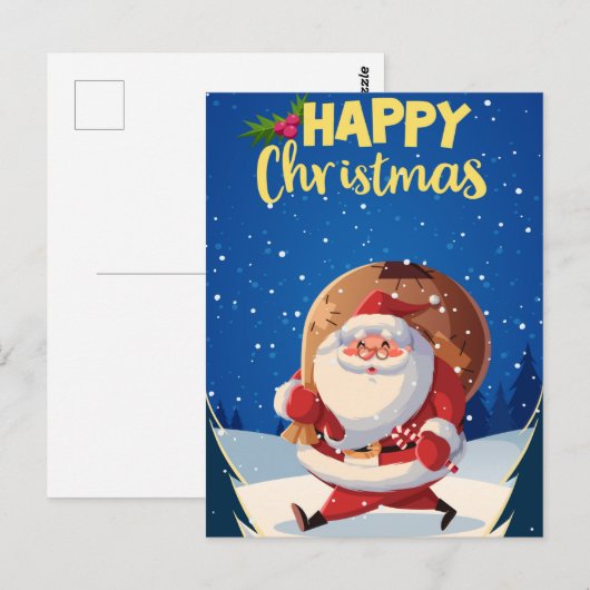 Briefkaart voor kerstmis (Voorkant / Achterkant)