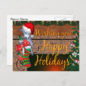 Briefkaart voor kerstmis-Baby (Voorkant / Achterkant)