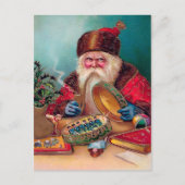 Briefkaart voor kerstmis met boogstaren (Voorkant)