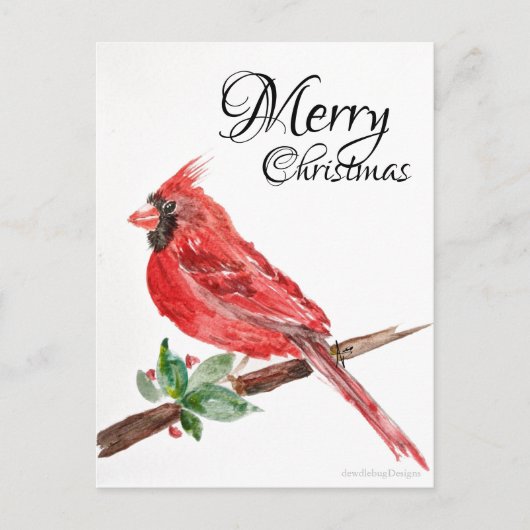 Briefkaart voor kerstmis thuis (Voorkant)