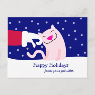 Briefkaart voor Kerstmis van Pet Care Professional