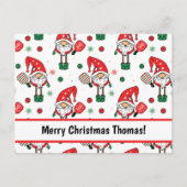 Briefkaart voor kerstpekelbal (Voorkant)