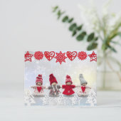 briefkaart voor kerstpoppen (Staand voorkant)