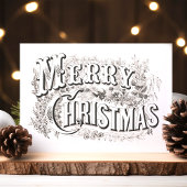 Briefkaart voor kerstreprografie