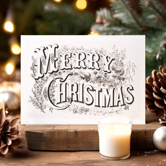 Briefkaart voor kerstreprografie