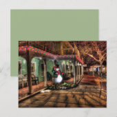 briefkaart voor kerstsneeuwpoppen (Voorkant / Achterkant)