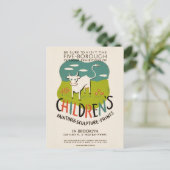  briefkaart voor kinderkunst (Staand voorkant)