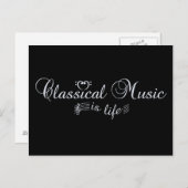 Briefkaart voor klassieke muziek (Voorkant / Achterkant)