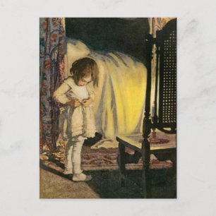 briefkaart voor kleine meisjes