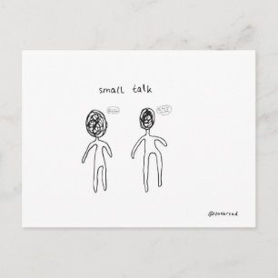 briefkaart voor kleine praatjes