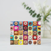 Briefkaart voor kleurrijke donuts (Staand voorkant)