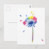 Briefkaart voor kleurrijke regenboog (Voorkant / Achterkant)