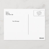 Briefkaart voor kleurrijke Tulp Flowers (Achterkant)