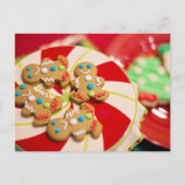 Briefkaart voor koekjesbrood met kerstrecept (Achterkant)