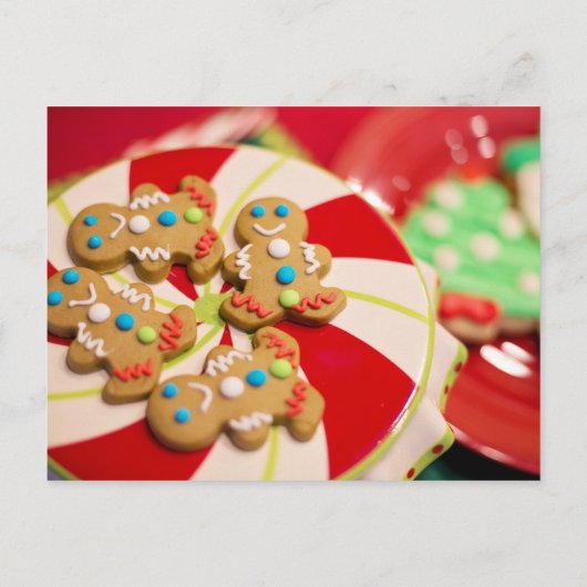 Briefkaart voor koekjesbrood met kerstrecept (Achterkant)